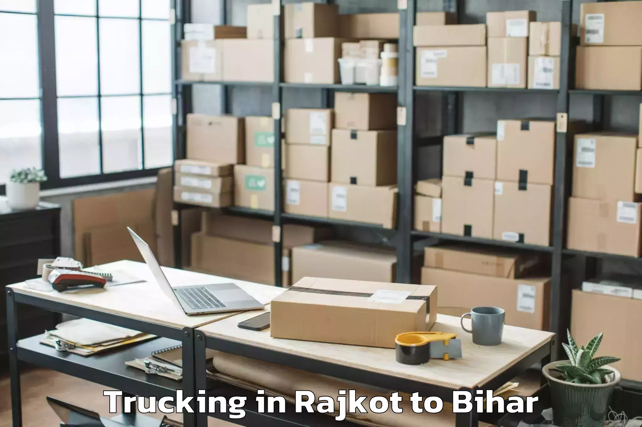 Hassle-Free Rajkot to Dharhara Trucking